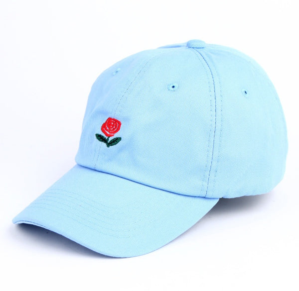 Rose Embroidered Hat Sunscreen Korean Casual Sun Hat
