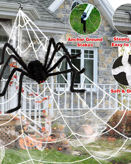 Halloween Spider Web Decoration Props