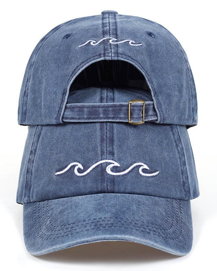 Wavy Embroidery Baseball Hat