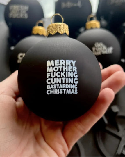 Funny Christmas Ornament Black Decorations