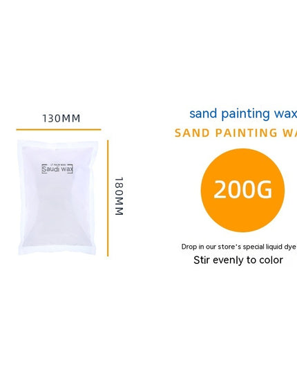Sand Painting Candle Raw Material Handmade Rainbow Flower Wax