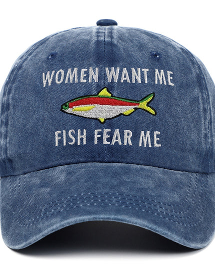 Men's And Women's All-match Embroidered E-washed Baseball Cap Outdoor Sun Protection
