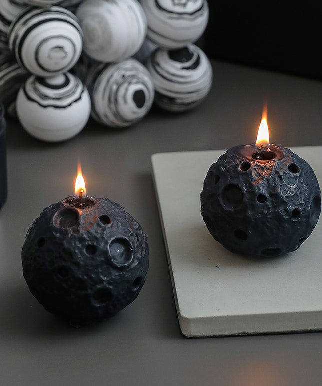 Bedroom Creative Moon Shape Scented Candles Ornaments