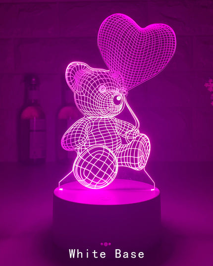 3D Lamp Acrylic USB LED Night Lights Neon Sign Lamp Xmas Christmas Decorations For Home Bedroom Birthday Decor Valentines Day Gifts
