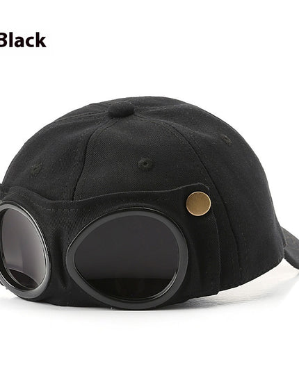 Pilot Hat Personalized Glasses Peaked Cap Male Sunglasses Sunshade Spring And Summer All-match