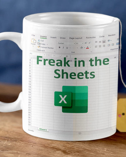 Household Spreadsheet Excel Coffee Cup