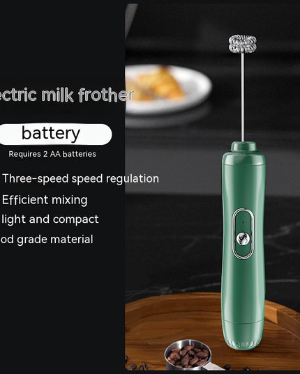 Milk Frother Egg Beater Coffee Frother Household Electric Milk Stirring Battery Handheld Blender