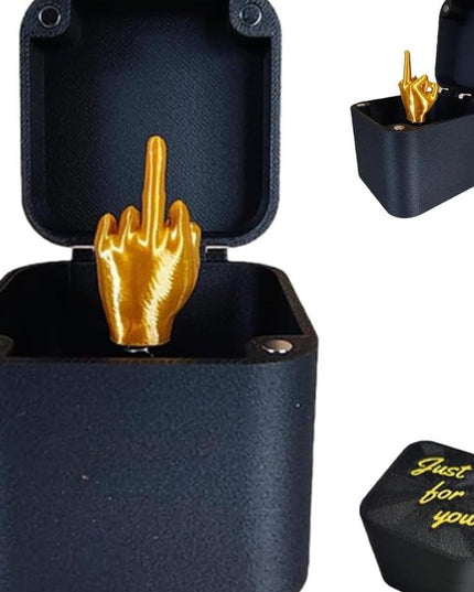 Middle Finger In Box Christmas Box Funny Creative Gifts Office Desk Decoration Home Decoration