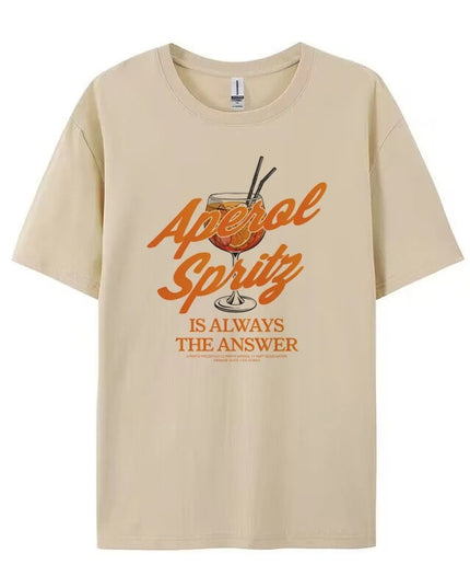 Printed Summer Cocktail Men's And Women's Tops