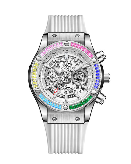 Men's Fashionable All-match Waterproof Multi-functional Quartz Watch
