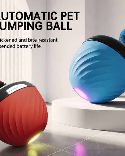 Smart Dog Cat Toy Ball Electronic Interactive Pet Toy Moving Ball Rope USB 3 Modes Automatic Moving Bouncing For Puppy Chew Products Pets Products