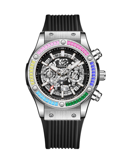 Men's Fashionable All-match Waterproof Multi-functional Quartz Watch