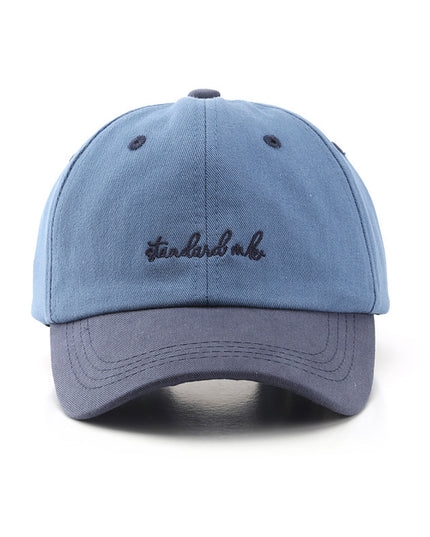 Hat Korean Style Japanese Style Women's Color Matching Washed Denim
