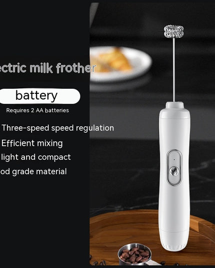 Milk Frother Egg Beater Coffee Frother Household Electric Milk Stirring Battery Handheld Blender