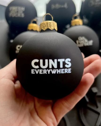 Funny Christmas Ornament Black Decorations