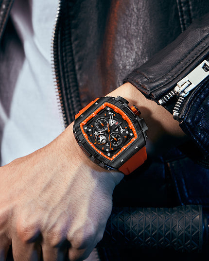 Outdoor Style Tonneau Men's Watch