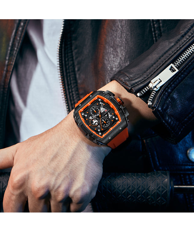 Outdoor Style Tonneau Men's Watch