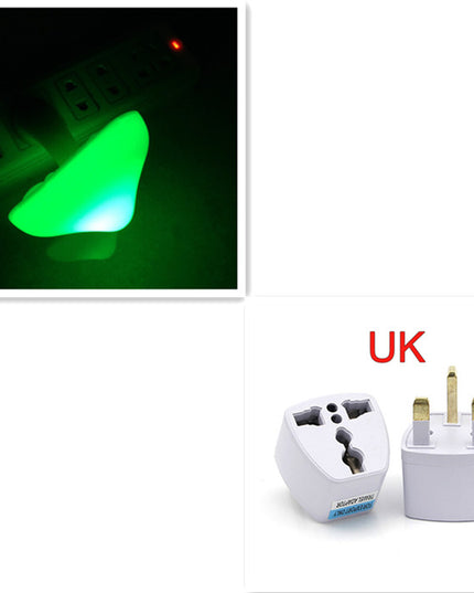 LED Night Light Mushroom Wall Socket Lamp EU US Plug Warm White Light-control Sensor Bedroom Light Home Decoration