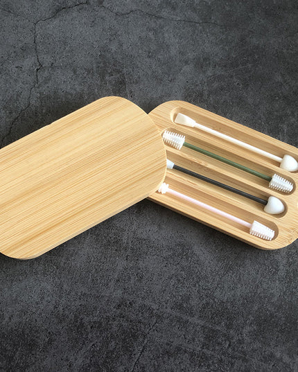 4-pack Biodegradab Bamboo Cotton Buds Reusable Ear Swab