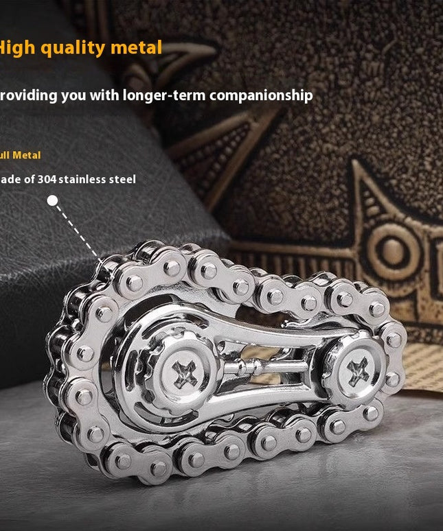 Big And Small Gear Chain Fingertip Gyro Decompression Toy