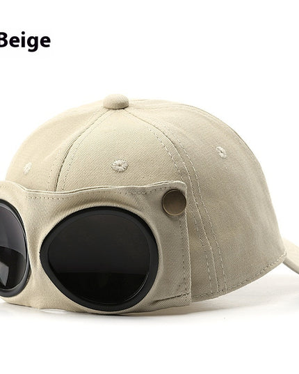 Pilot Hat Personalized Glasses Peaked Cap Male Sunglasses Sunshade Spring And Summer All-match