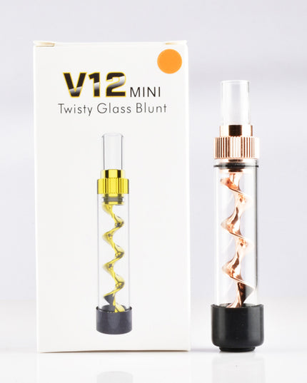 Spiral Pipe Atomizer Mini Pipe Glass Twisty Blunt Dry Herb