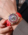 Rose Gold Shell Red Glue Strap / With box and regulator