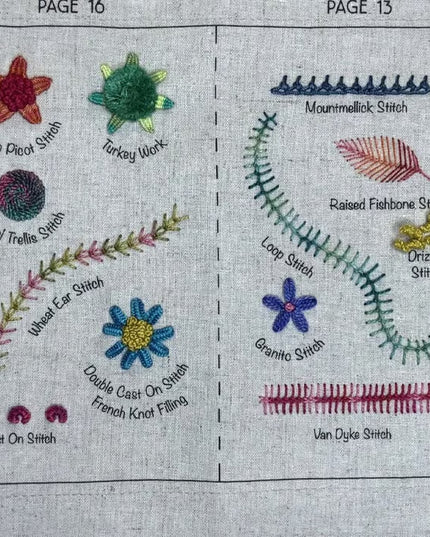 Linen Book DIY Embroidery