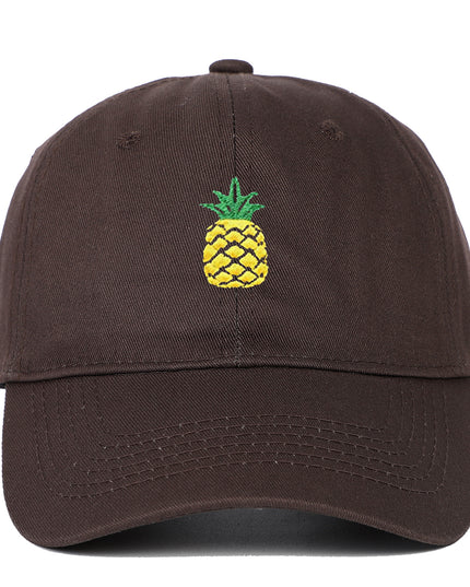 Pineapple Embroidered Baseball Cap Tide Travel Leisure