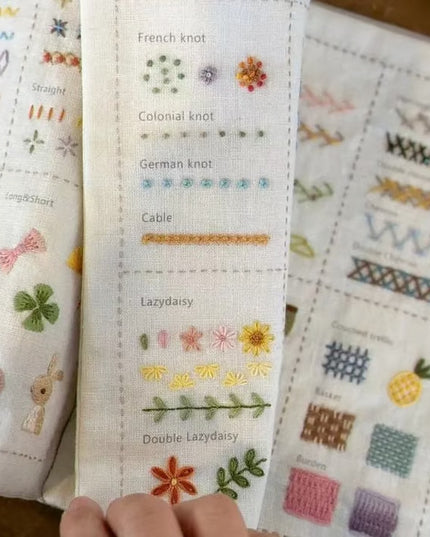 Linen Book DIY Embroidery