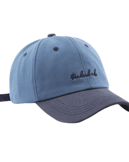 Hat Korean Style Japanese Style Women's Color Matching Washed Denim