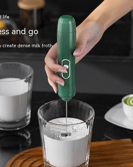 Milk Frother Egg Beater Coffee Frother Household Electric Milk Stirring Battery Handheld Blender
