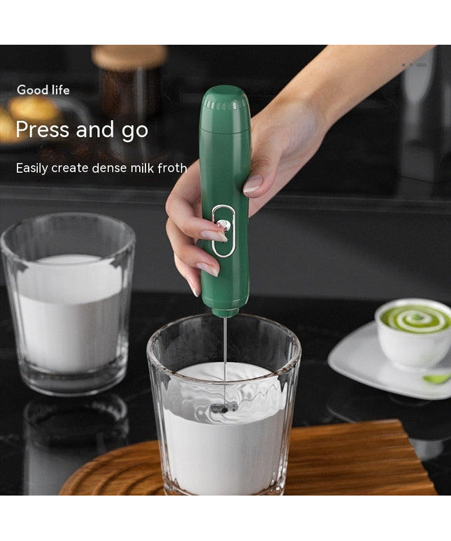 Milk Frother Egg Beater Coffee Frother Household Electric Milk Stirring Battery Handheld Blender