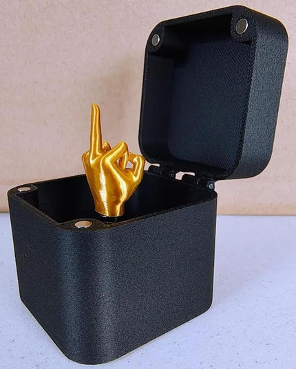Middle Finger In Box Christmas Box Funny Creative Gifts Office Desk Decoration Home Decoration