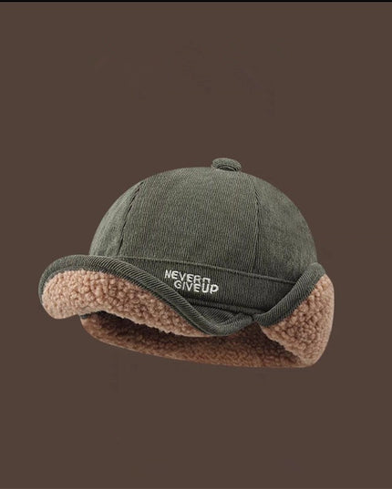 Internet Celebrity Ins Cashmere Thick Warm Duck Tongue Earflaps Cap