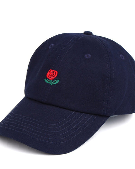 Rose Embroidered Hat Sunscreen Korean Casual Sun Hat