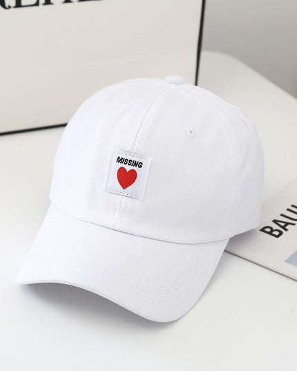 Fashion Love Patch Curved Brim Baseball Hat