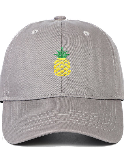 Pineapple Embroidered Baseball Cap Tide Travel Leisure
