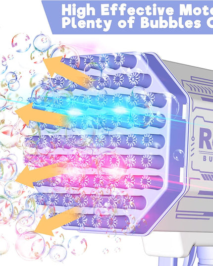Soap Bubble Gun Machine with 69 Holes