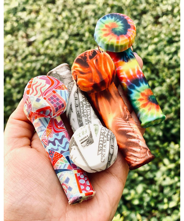 Old Style Water Stick Silicone Pipe Glass Pip