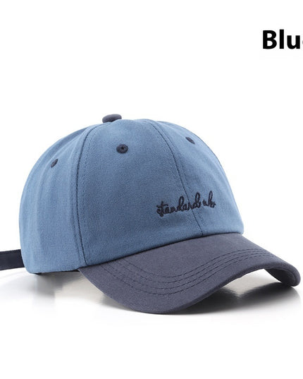 Hat Korean Style Japanese Style Women's Color Matching Washed Denim