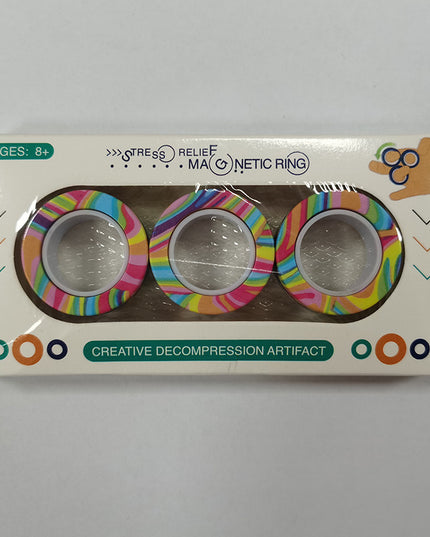 Camouflage Moonlight Magnetic Fingertip Spinning Top Decompression Toy Set