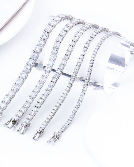 2-6mm Full Set Moissanite Girl S925 Silver Ao Advanced Design Bracelet