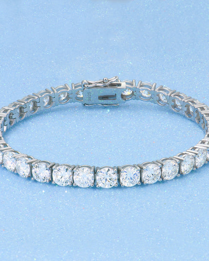 2-6mm Full Set Moissanite Girl S925 Silver Ao Advanced Design Bracelet