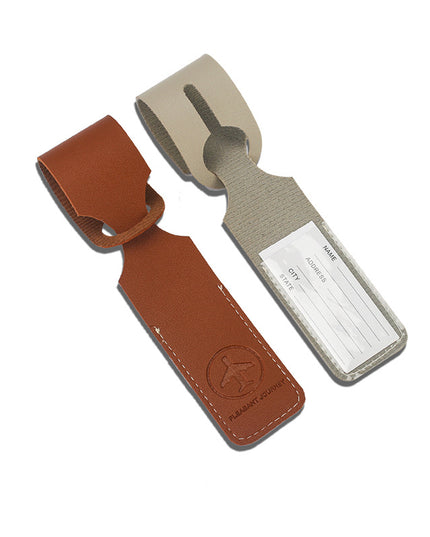 Business Flight Luggage Tag Registration Leather Case
