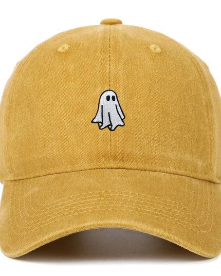 Washed Distressed Embroidered Baseball Cap For Casual Outdoor Sports