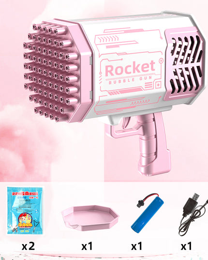 Soap Bubble Gun Machine with 69 Holes