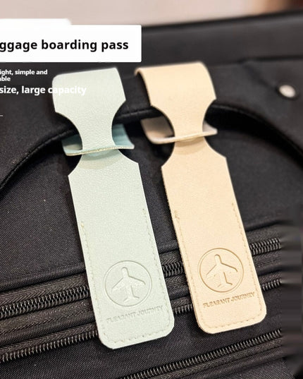 Business Flight Luggage Tag Registration Leather Case