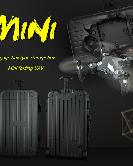 New Luggage Box Storage Box Folding Mini UAV Aerial Photography Remote Control Four Axis Children's Toys Drone