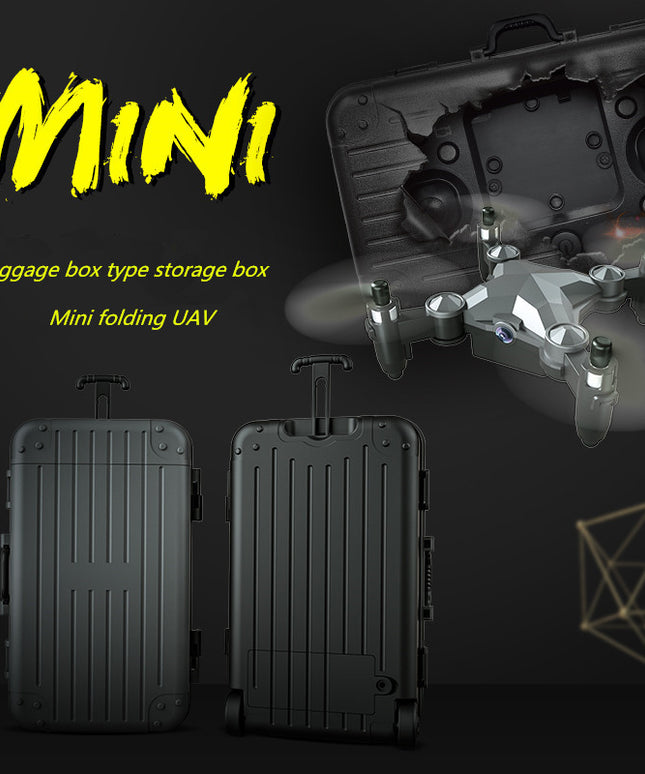 New Luggage Box Storage Box Folding Mini UAV Aerial Photography Remote Control Four Axis Children's Toys Drone